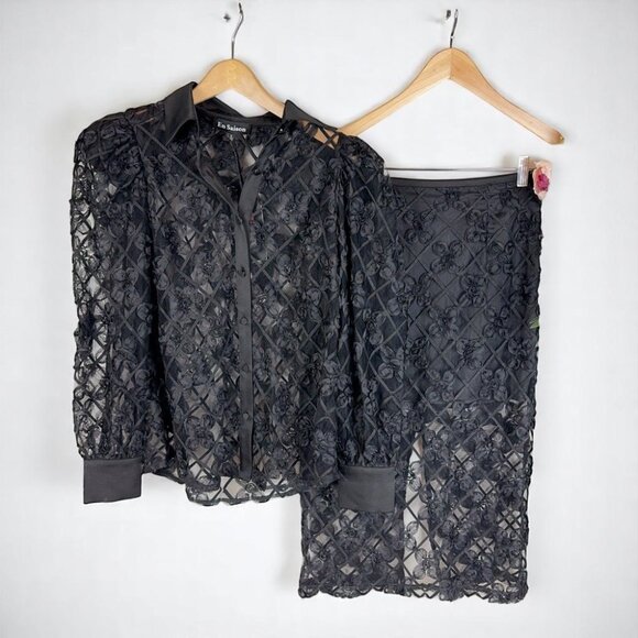 NWT En Saison NWT Brayden Blouse and Midi Skirt Set - Picture 4 of 14